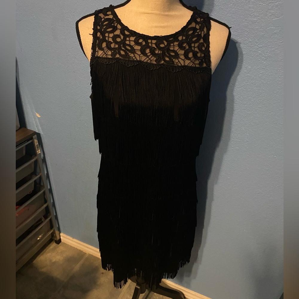 White House Black Market Fringe Dress